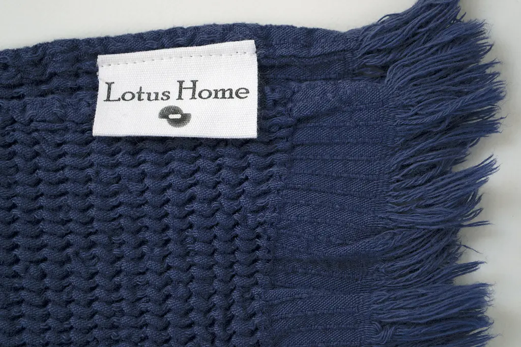 Рушник Lotus Home - Rius navy синій 50x100 - фото 3