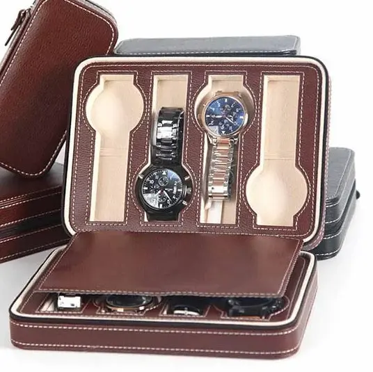 Скринька шкатулка для зберігання наручних годинників (8 годинників) Коричневий - фото 2