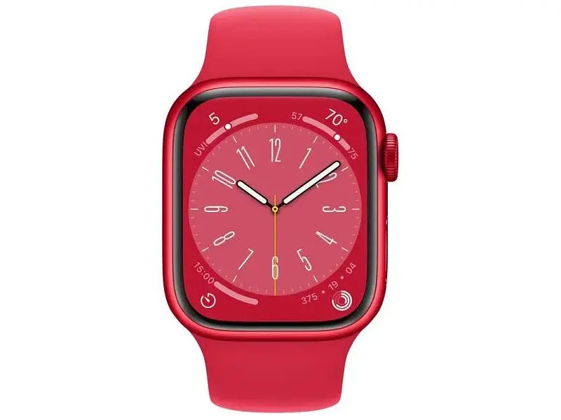 Смарт-годинник Apple Watch Series 8 GPS + Cellular 41mm PRODUCT RED Aluminum Case w. PRODUCT RED S. Band - S/M (MNV13) - фото 2