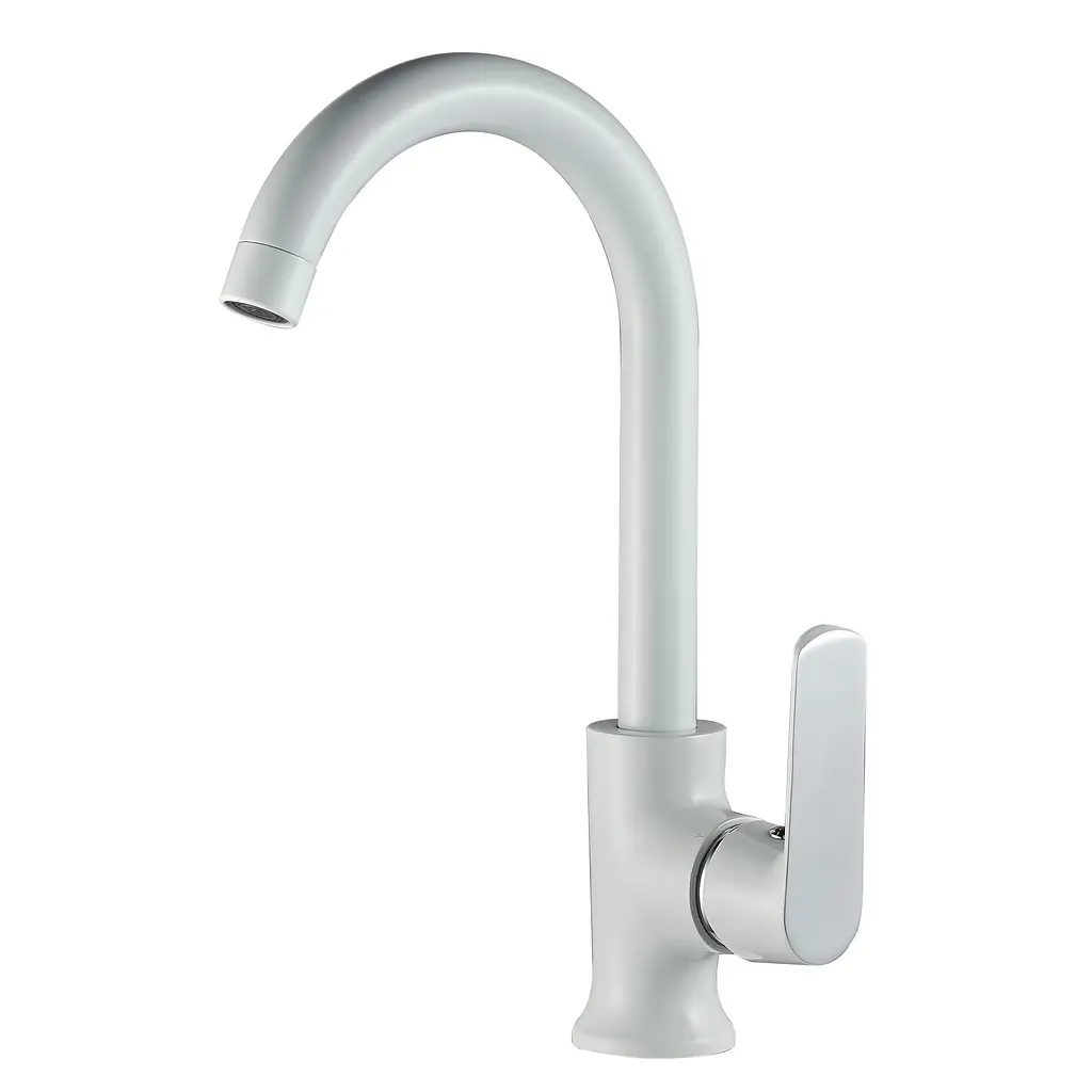 Змішувач для кухні Globus Lux Laguna GLA-0203SL-7-white Білий - фото 2