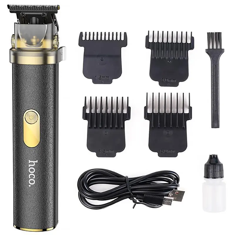 Машинка для стрижки волос Hoco HP22 Retro engraving Черный - фото 2