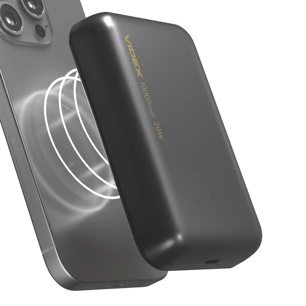 Повербанк с беспроводной зарядкой 10000mAh Videx VPB-W102 PD20W Grey (VPB-W102-G) - фото 12
