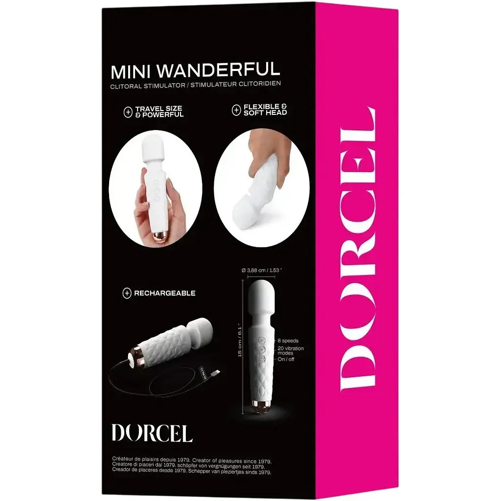Вібратор Marc Dorcel Wand Mini Wanderful White (SO7814) [168957] - фото 3