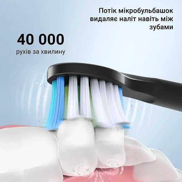 Насадки для електричної зубної щітки Fairywill E11 4 шт Black - фото 4