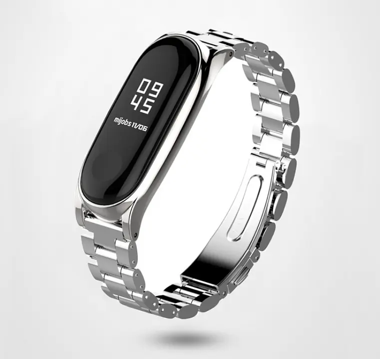 Металевий ремінець Primo Mijobs для фітнес-браслета Xiaomi Mi Band 3 Silver - фото 5
