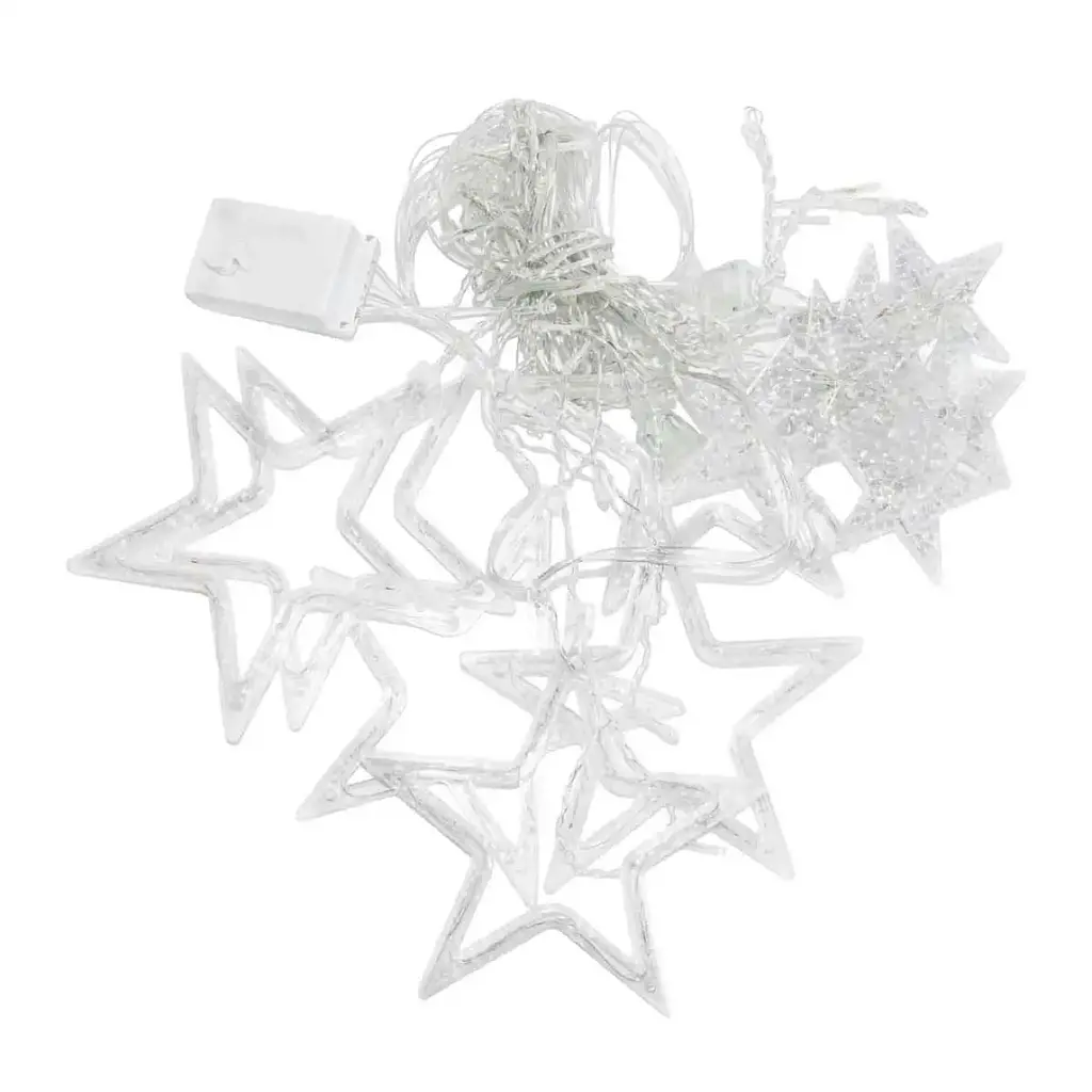 Гірлянда-штора GarlandoPro Зірки розмір 3x0.7 м 12 фігур, жовтий (1733056Y) - фото 7