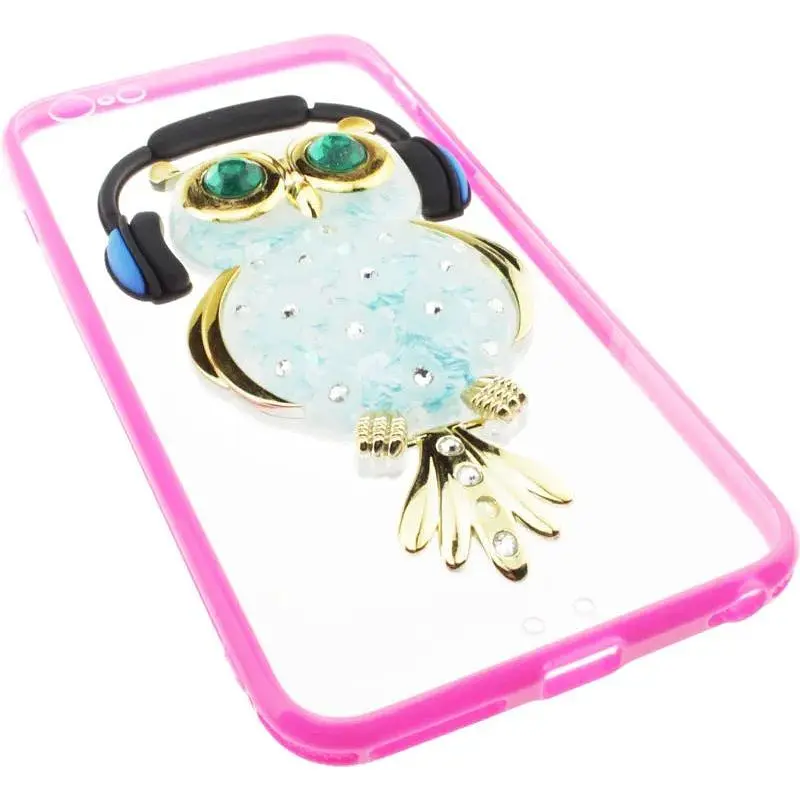 Чохол-накладка Toto TPU Stones Case IPhone 6 Plus/6S Plus Owl in Headphones Green - фото 3