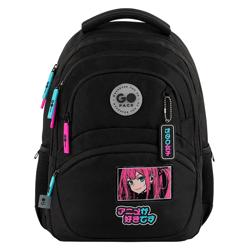 Рюкзак GoPack Education 175M-2 Anime girl Чорний (GO26-175M-2) - фото 3