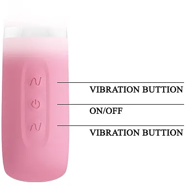 Вібратор Pretty Love Thomas Vibrator Magenta із кліторальним стимулятором, 20.5х4 см рожевий - фото 4