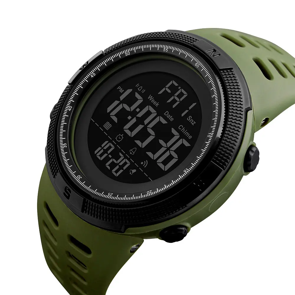 Наручний годинник чоловічий Skmei 1251 Army Green, 1251AG (12296) - фото 3