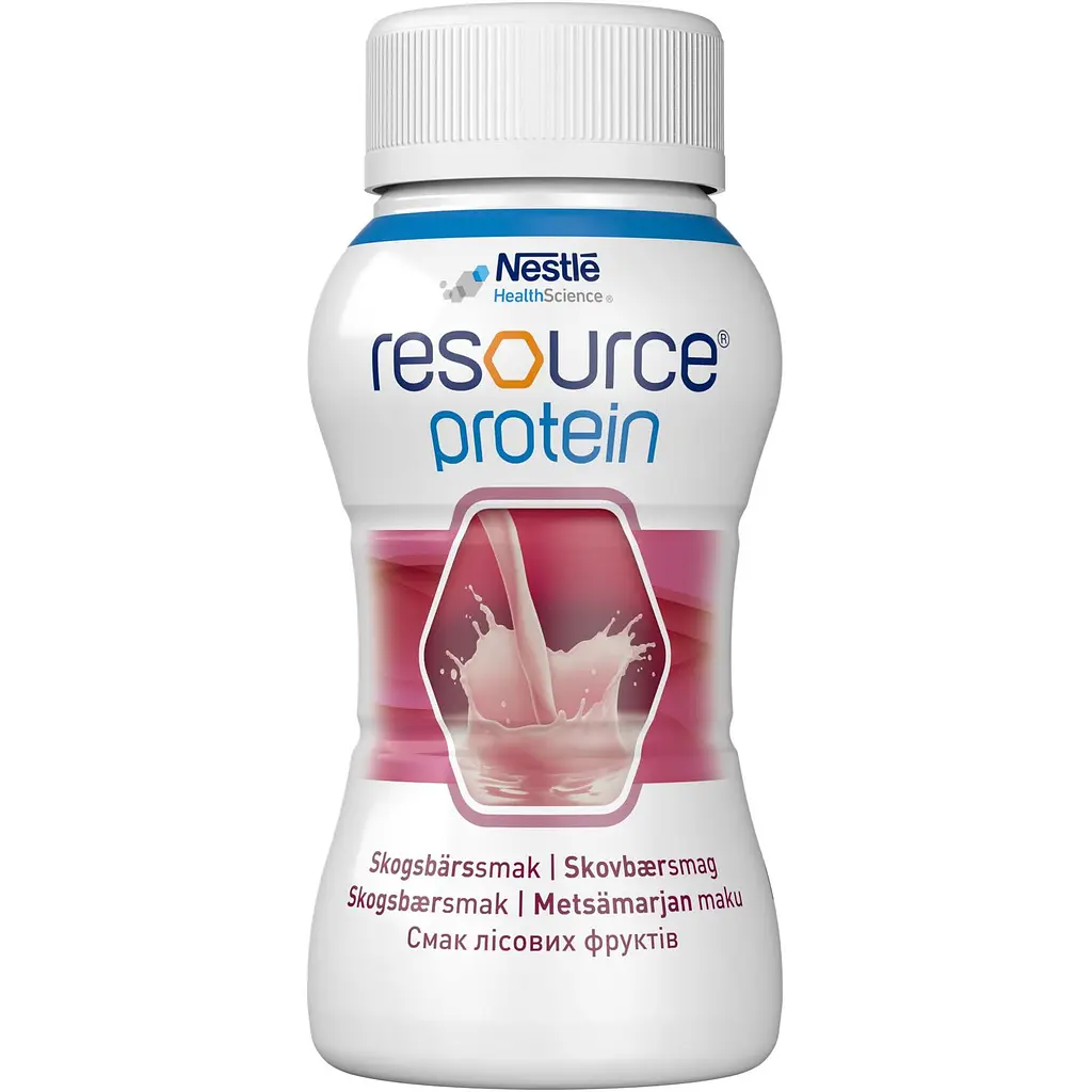 Готова молочна суміш Nestle Resource Protein Ресурс Протеїн, зі смаком лісових фруктів, 800 мл (4 шт. по 200 мл) - фото 3