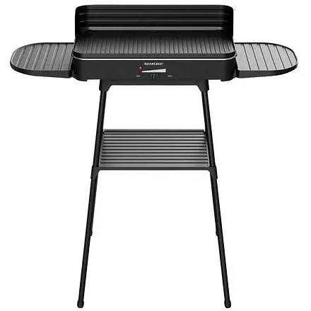 Электрический гриль барбекю с подставкой и боковыми полками Silver Crest SEGS 2200 A1 - фото 2