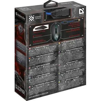 Комп'ютерна мишка Defender Sleipnir GM-927 USB Black+ Килимок (52927) - фото 8
