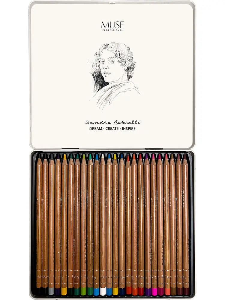 Набір олівців 24 кол. MUSE круглі (101M-24) - фото 2