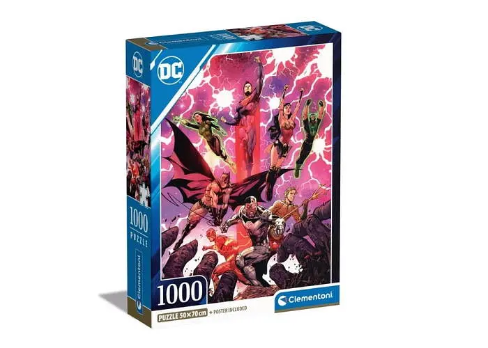 Пазл Clementoni Об'єднання правосуддя, DC Comics (DC Comics Puzzle - 1000 pcs.), 1000 ел. (39853)