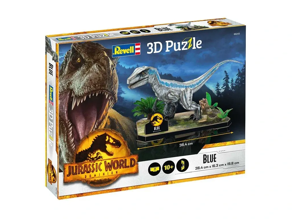 3D пазлы Велоцираптор "Blue" - Парк Юрского периода Jurassic World Dominion Revell 00243 - фото 2