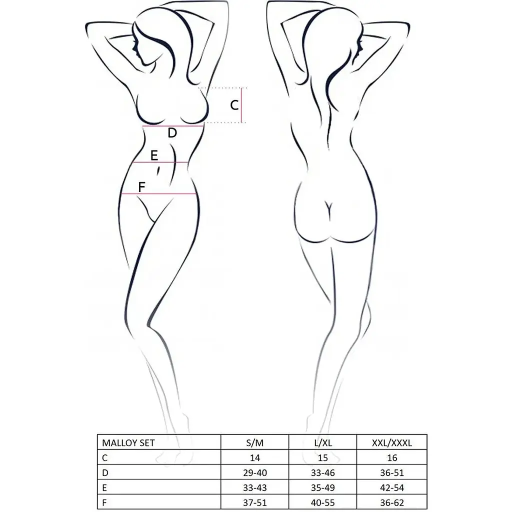 Костюм зайчика Passion Malloy SET L/XL, трусики, топик и ушки - фото 3