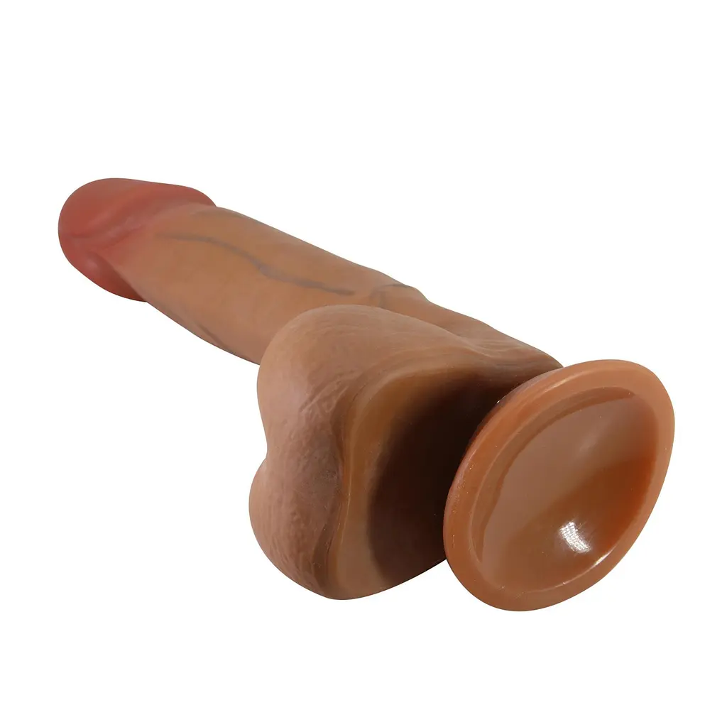Фалоімітатор Baile RealDeal 8.5", 21.8 см (коричневий) - фото 4