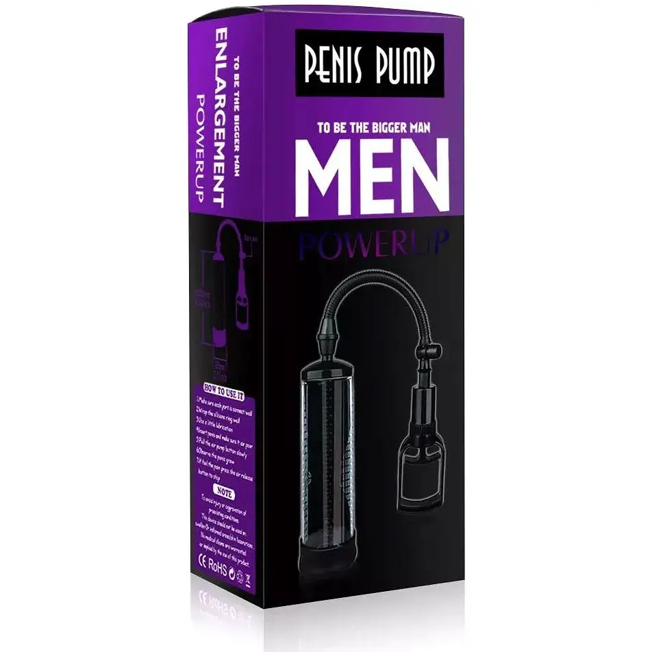 Вакуумный насос с ручным насосом Men Powerup Blue - фото 4