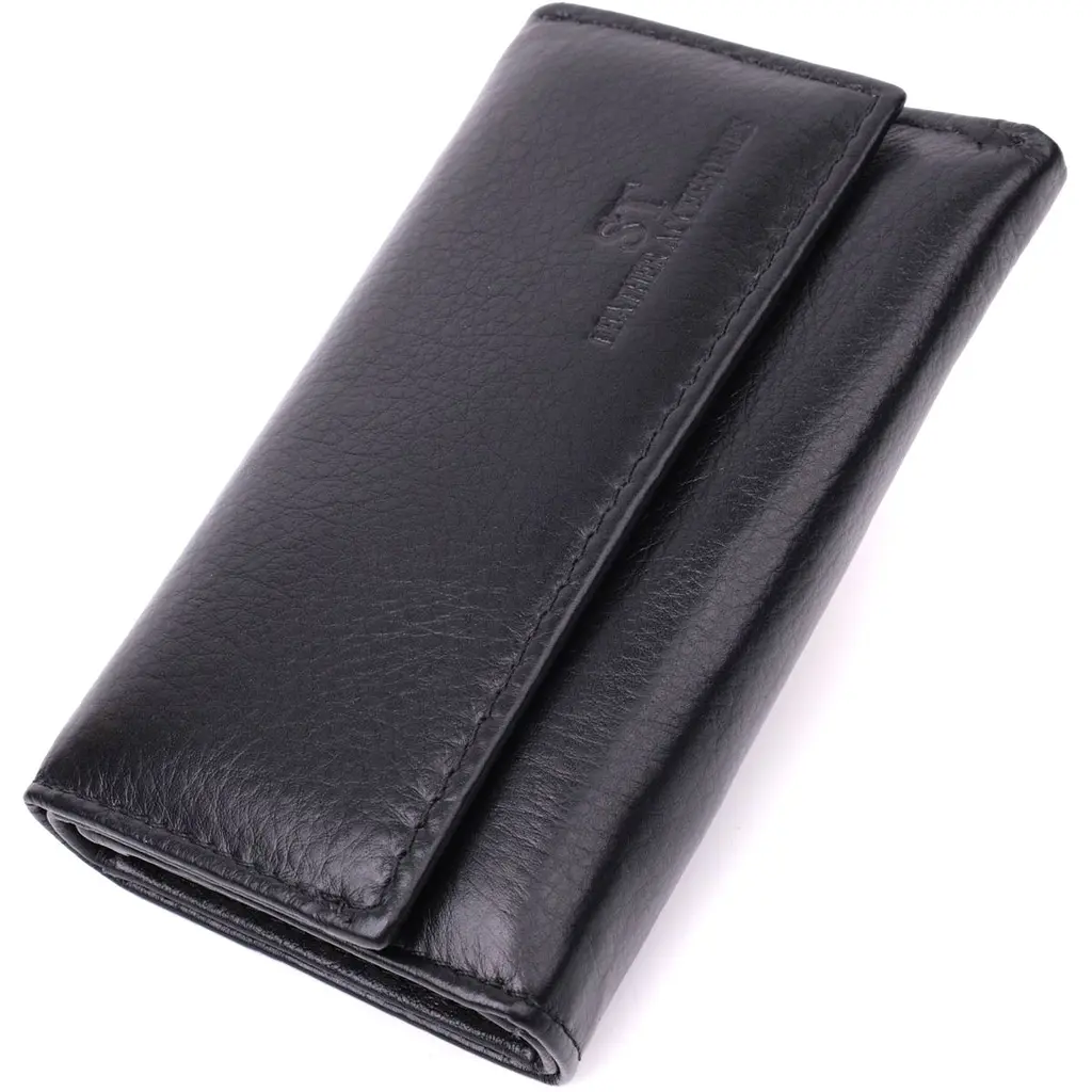 Практична ключниця із натуральної шкіри ST Leather 22483 чорна - фото 11