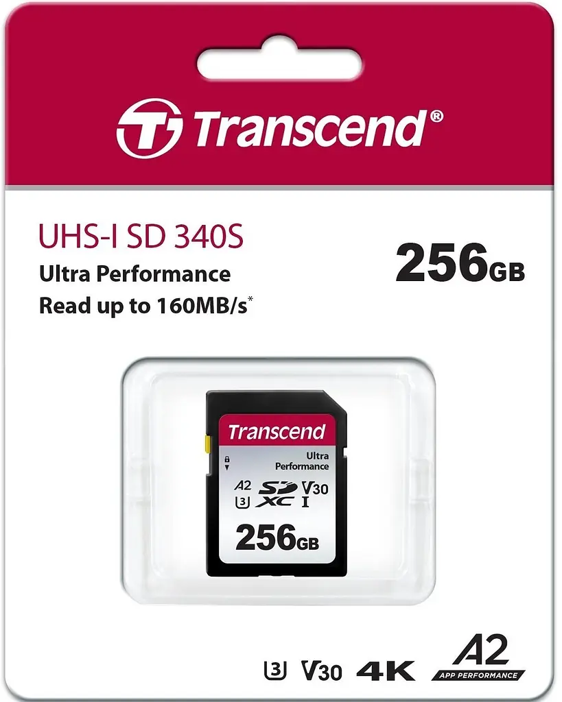 Карта пам'яті SD 256GB C10 UHS-I U3 A2 R160/W90MB/s 4K Transcend teh0013288 - фото 5