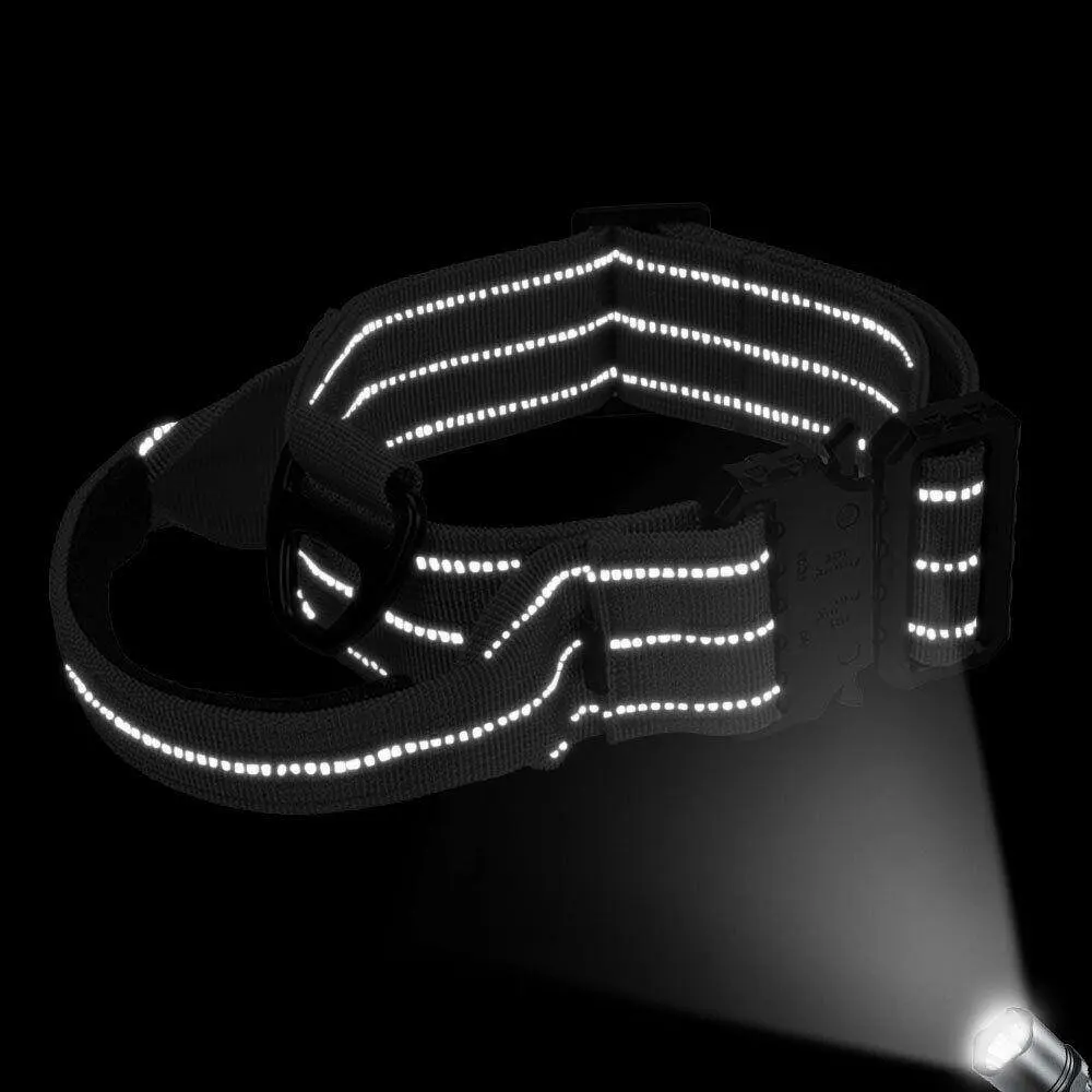 Нашийник для собак Berry, світловідбиваючий для середніх і великих порід Коричневий, L - фото 7