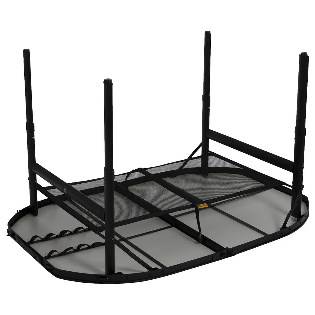 Стіл Bo-Camp Northgate Oval 120x80 cm Black/Grey (1404187) - фото 2