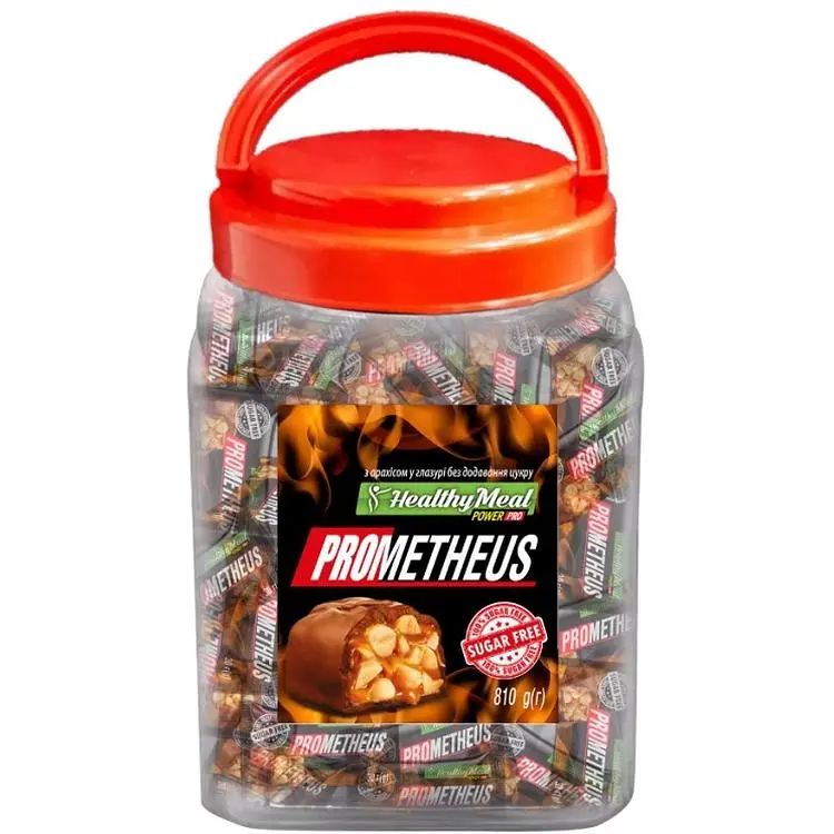 Протеїнові цукерки Power Pro Prometheus без додавання цукру з арахісом 810 г