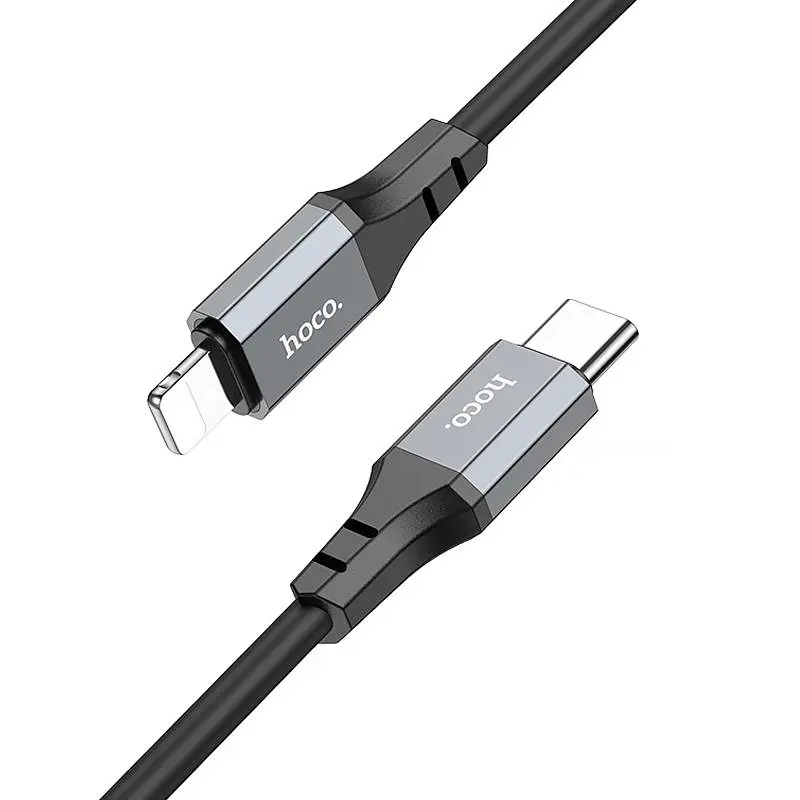 Дата кабель Hoco X86 Spear Type-C to Lightning 20W (1m) Black - фото 2