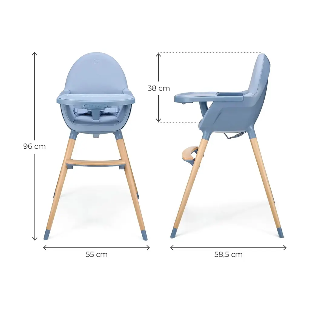 Стілець для годування Kinderkraft 2 в 1 Fini 2 Nordic Breeze (5902533929733) - фото 7