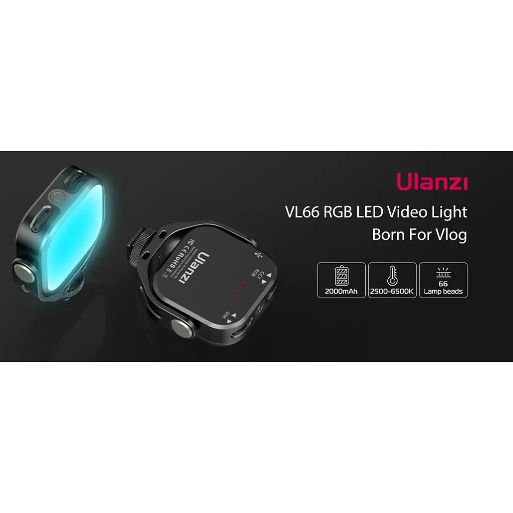 Накамерный свет Ulanzi VIJIM VL66 RGB UV-L088 [132870] - фото 6
