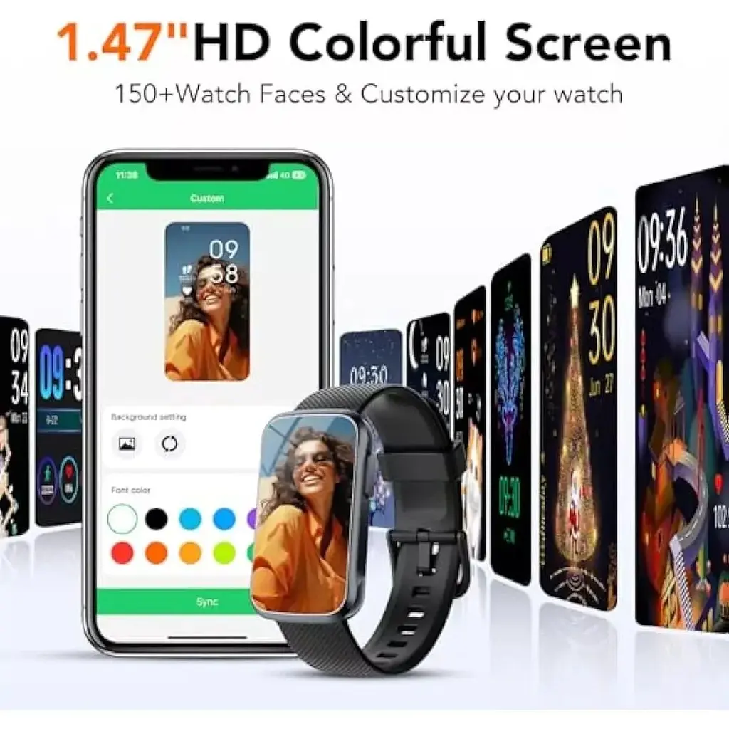 Розумний годинник Timu Fitness Tracker із серцевим ритмом 24/7 - фото 2