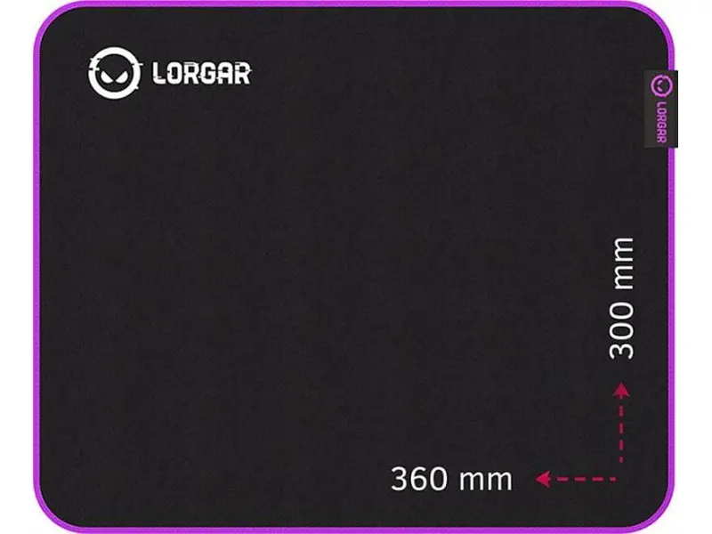 Килимок для миші Lorgar Main 313 Black-Purple (LRG-GMP313) - фото 2