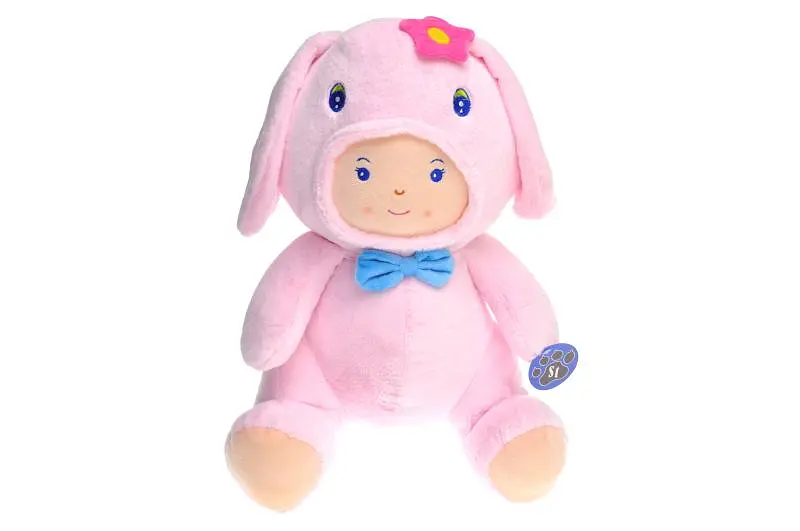 Лялька м'яка в костюмі зайчика в кульку D1802 г.40*30*20см