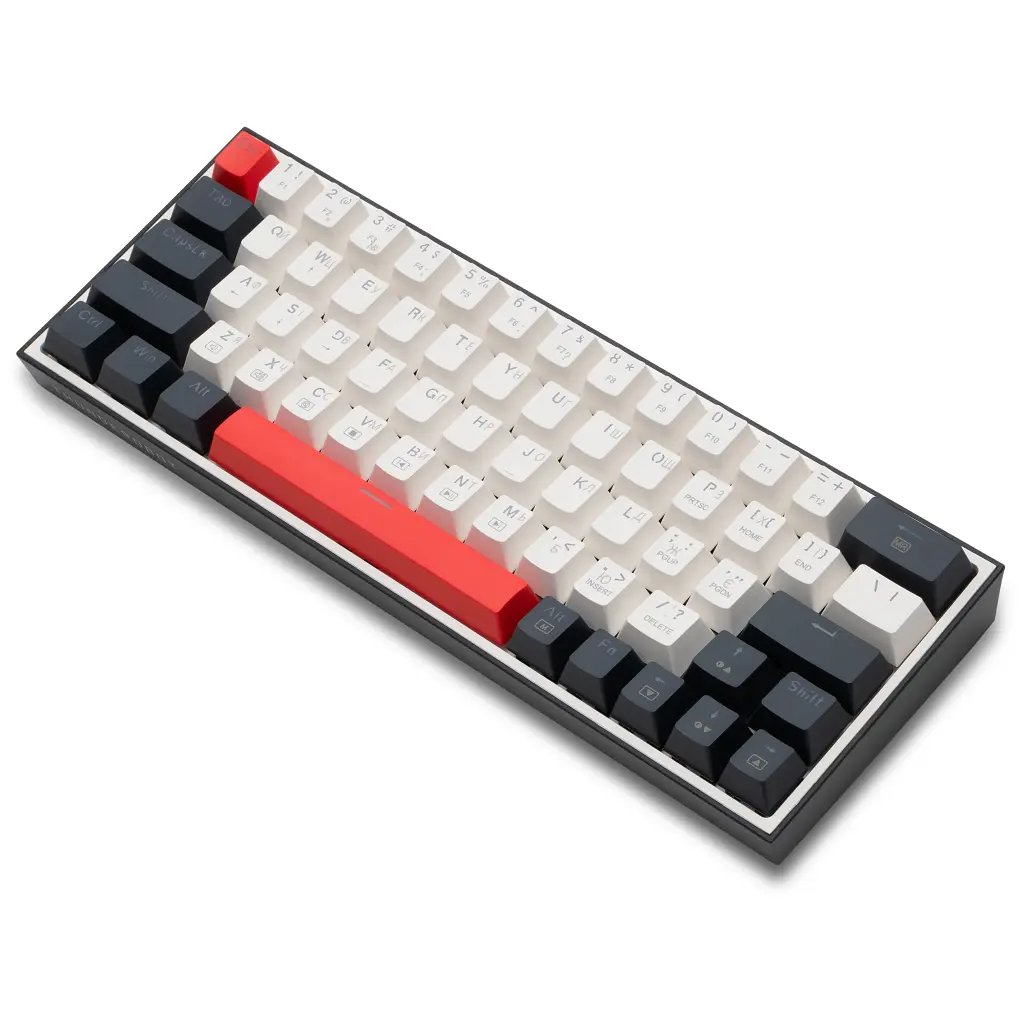 Клавіатура Thunderobot K63 RGB Red Switch USB UA White (6932066313449) - фото 4