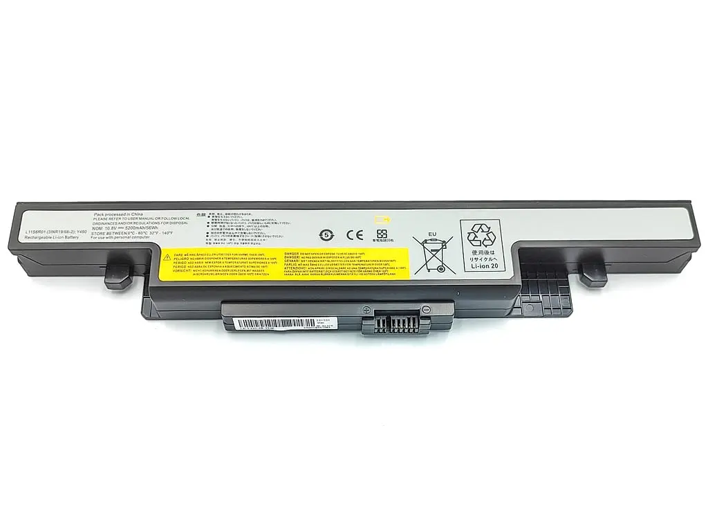 Акумулятор L11S6R01 для ноутбука Lenovo IdeaPad Y510P, Y490, Y490P, Y400, Y410P L12L6E01 11.1V 5200 mAh - фото 2