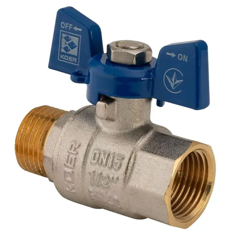 Кран кульовий Koer 1/2" ГШМ (KR.218.B) синій KR2722