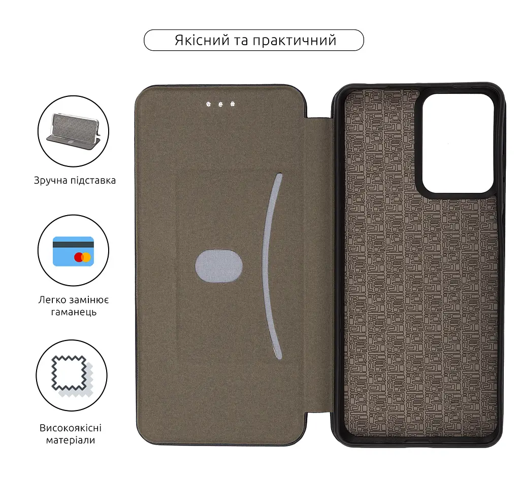 Чехол-книжка для Motorola G24 Power, G-Case, черный, кожаный чехол-книжка из экокожи (PU) и TPU, с магнитом, с подставкой и вместительным кардхолдером, противоударный, защита всего корпуса, ArmorStandart (ARM73895) - фото 3