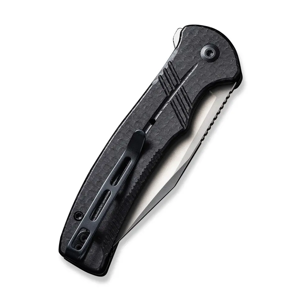 Ніж складаний туристичний Civivi Cogent, (8.8 см) 14C28N/Micarta чорний - фото 7