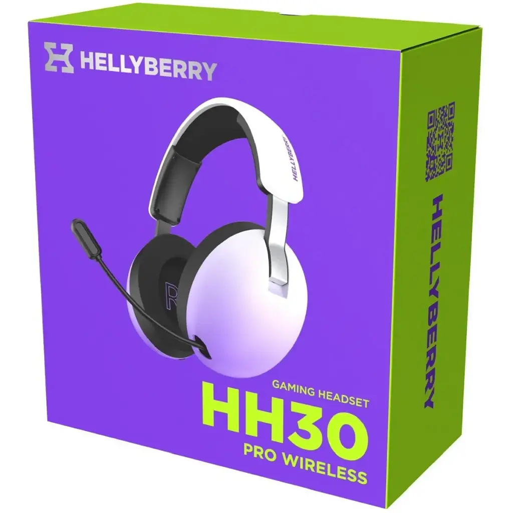 Навушники Hator Hellyberry HH30 PRO wireless White-violet gradient - фото 9