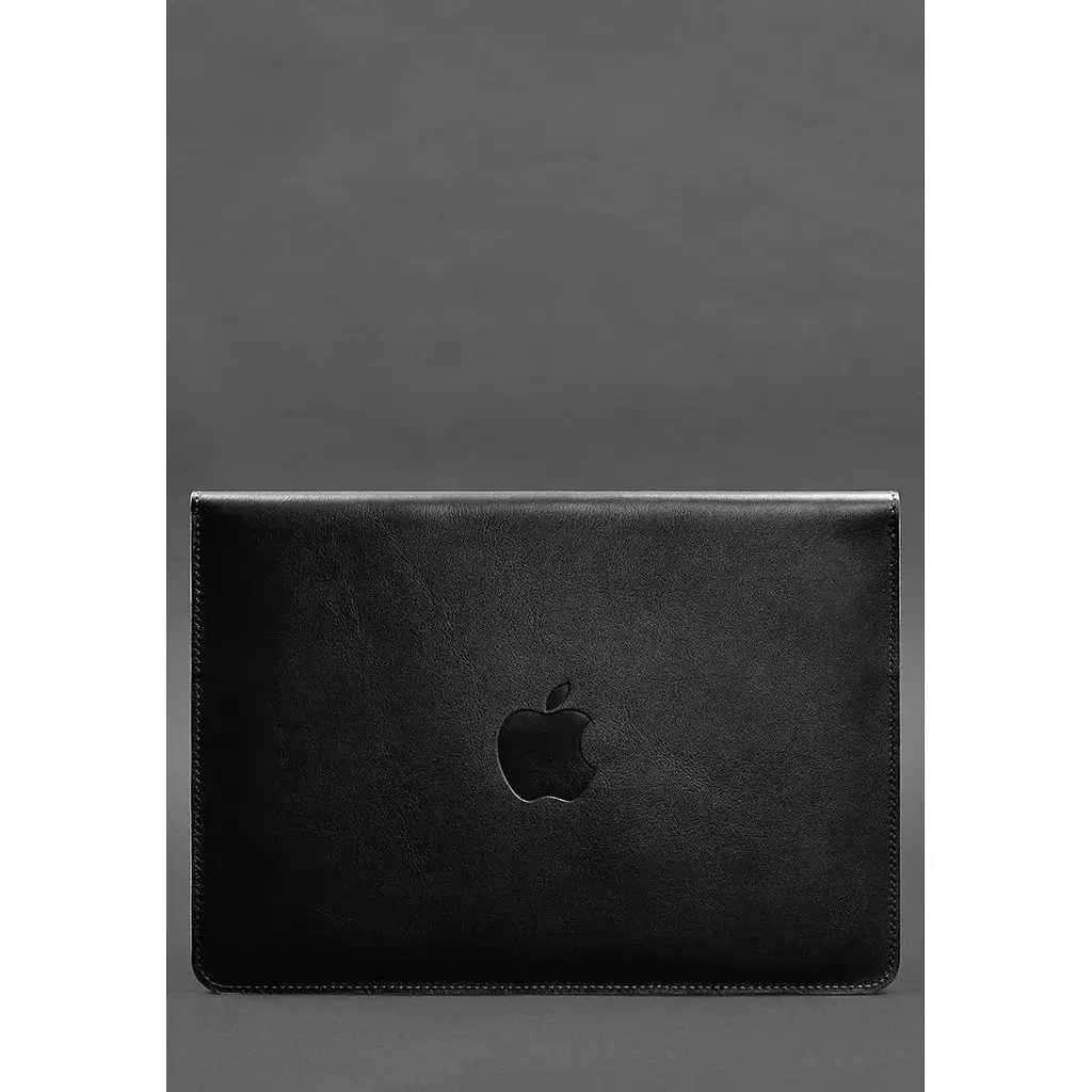 Шкіряний чохол-конверт BlankNote на магнітах для MacBook 16 дюймів Чорний - фото 2