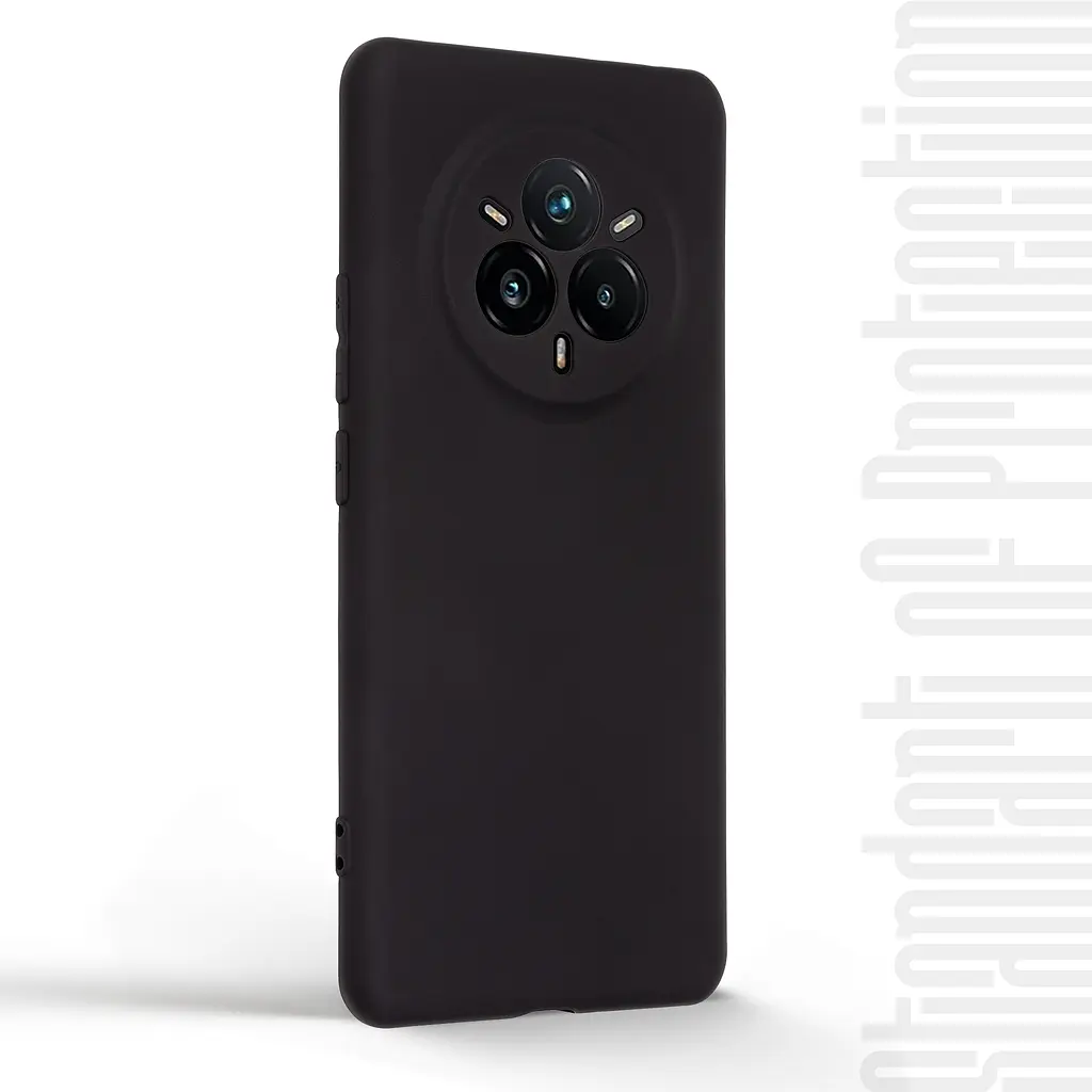Чехол-накладка для смартфона Realme 14 Pro 5G противоударный, силиконовый, термополиуретановый (ТПУ), с защитой камеры и корпуса, черный, защита всего корпуса, ArmorStandart (ARM83651) - фото 2