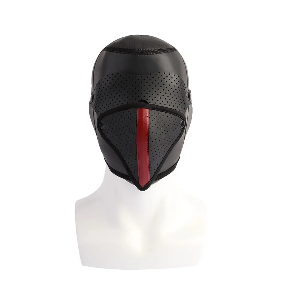 BDSM маска Sins Inquisition Full-Face Bondage Hood черный - фото 3