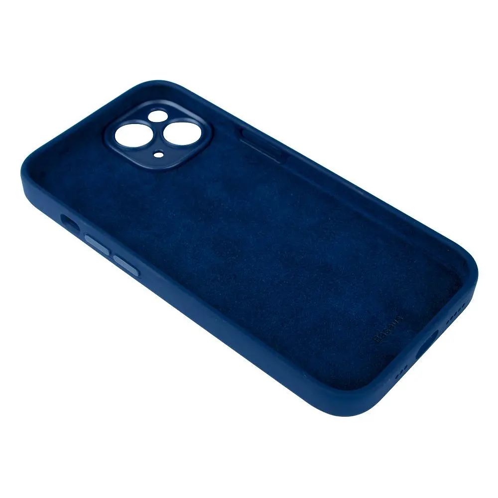 Чохол Baseus Liquid Silica Gel Case Glass 0.22 mm iPhone 14 ARYT001603 Blue - фото 4