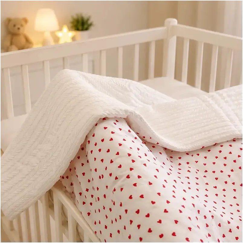 Плед дитячий MirSon Premium Pique Little hearts 110х140 см (2200013892694) - фото 5