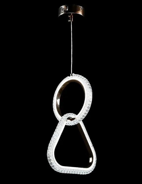 Люстра світлодіодна Splendid Ray LB09/1L LED, 21W, золото, білий, сучасний стиль для дому - фото 2