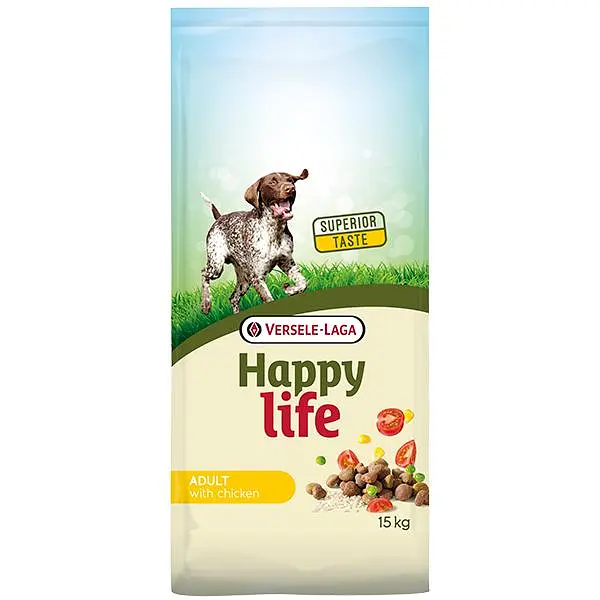 Сухий преміум корм Happy Life Adult with Chicken Хеппі Лайф Курка для собак всіх порід 15 кг (311196)