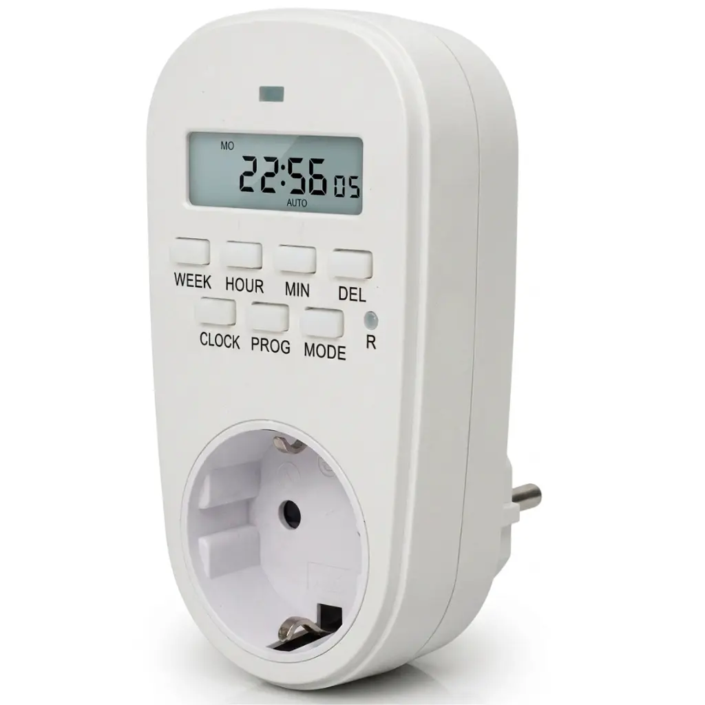 Таймер-розетка EUROELECTRIC 16A/3600W 7дн, White (ST-16A/3,60kW(E))
