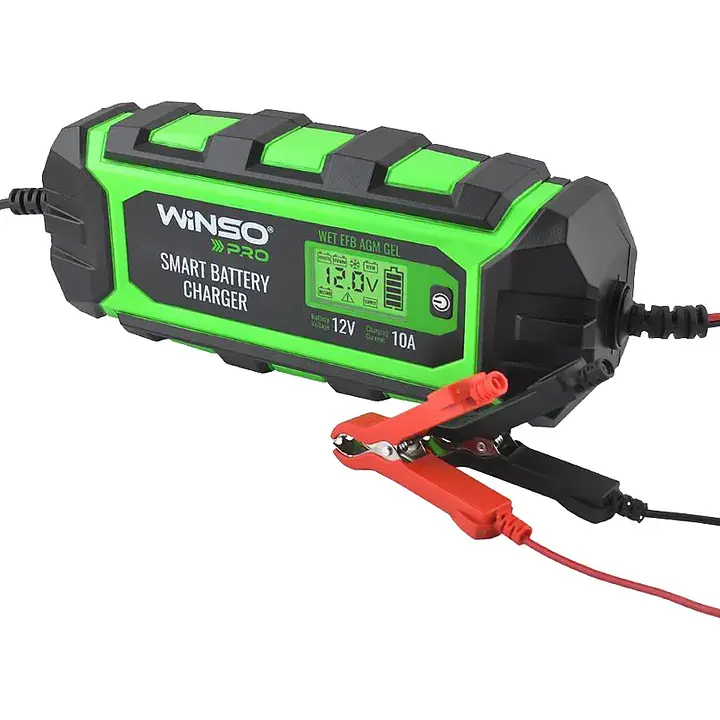 Зарядний пристрій Winso PRO LCD 10A для акумуляторної батареї 12V 4-200Ah - фото 2