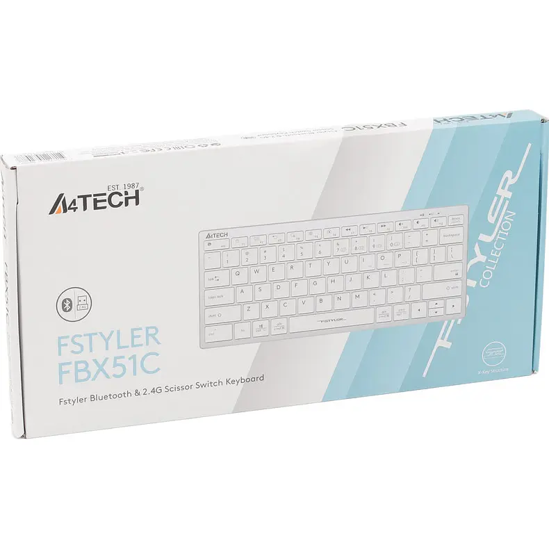 Клавиатура A4Tech Fstyler FBX51C White [102742] - фото 9